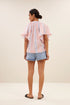 By-Bar vina gloss stripe blouse gloss stripe